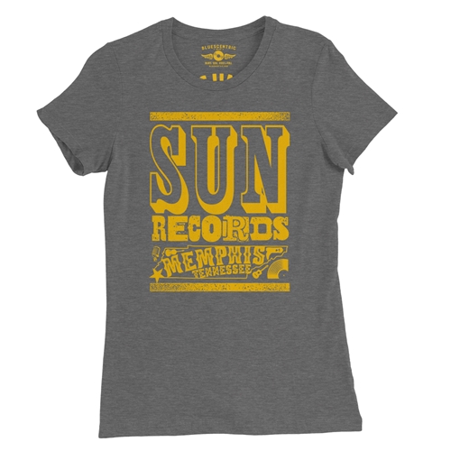 Sun Records Tennessee Home Ladies T Shirt - Relaxed Fit - ladiesdeepheather