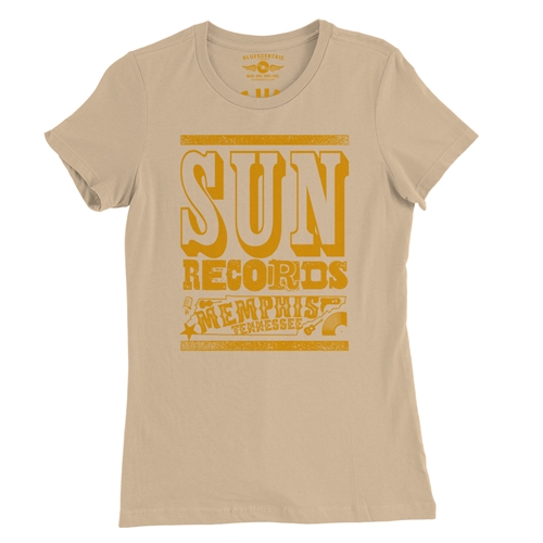 Sun Records Tennessee Home Ladies T Shirt - Relaxed Fit - ladiessanddune