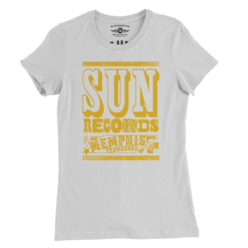 Sun Records Tennessee Home Ladies T Shirt - Relaxed Fit - ladieswhite
