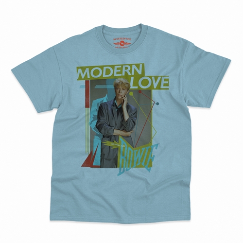 David Bowie Modern Love T-Shirt - Classic Heavy Cotton - classiclightblue