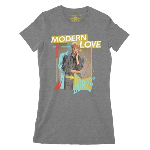 David Bowie Modern Love Ladies T Shirt - Relaxed Fit - ladiesdeepheather