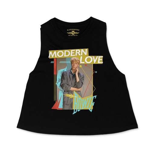 David Bowie Modern Love Racerback Crop Top - Women