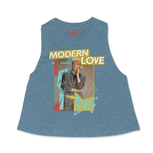 David Bowie Modern Love Racerback Crop Top - Women