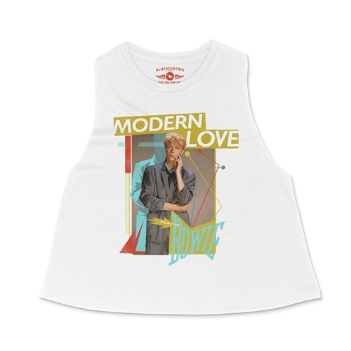 David Bowie Modern Love Racerback Crop Top - Women