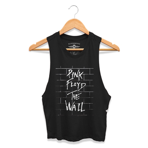 Pink Floyd The Wall Album Cover Racerback Crop Top - Women
