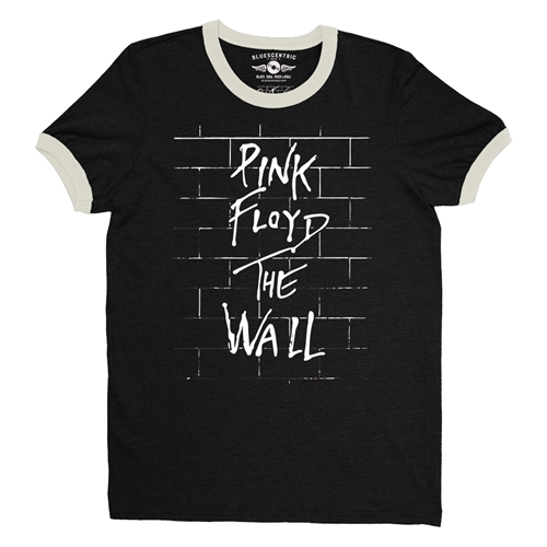 Pink Floyd The Wall Album Cover Ringer T-Shirt  - ringerblackcreamtrim