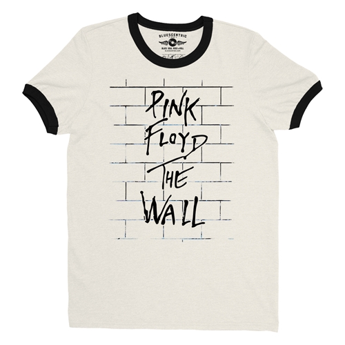 Pink Floyd The Wall Album Cover Ringer T-Shirt  - ringernaturalblacktrim