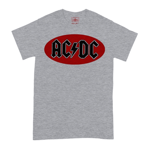 Oval AC/DC Logo T-Shirt - Classic Heavy Cotton - heatherathletic