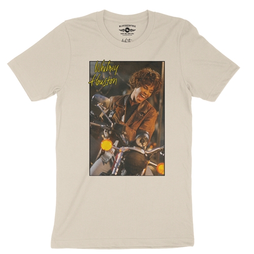 Whitney Houston Riding Gloves T-Shirt - Lightweight Vintage Style - vintagecream