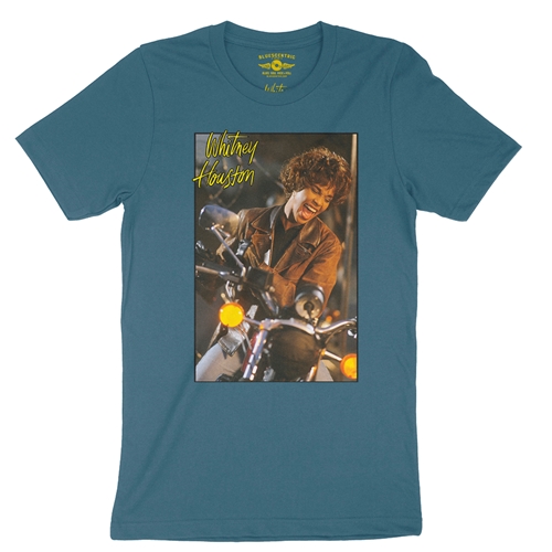 Whitney Houston Riding Gloves T-Shirt - Lightweight Vintage Style - vintagedeepteal