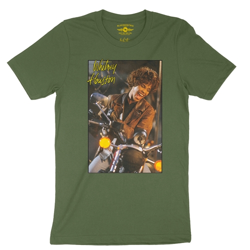 Whitney Houston Riding Gloves T-Shirt - Lightweight Vintage Style - vintageolive