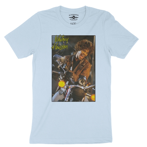 Whitney Houston Riding Gloves T-Shirt - Lightweight Vintage Style - vintagethrowbackblue