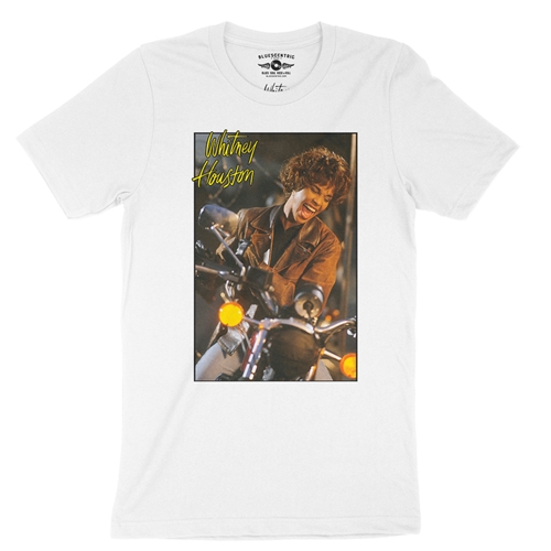 Whitney Houston Riding Gloves T-Shirt - Lightweight Vintage Style - vintagewhite