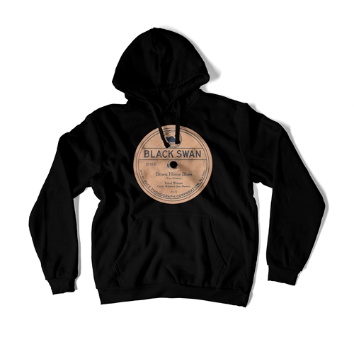 Black Swan Down Home Blues Vinyl Pullover Jacket - hoodieblack