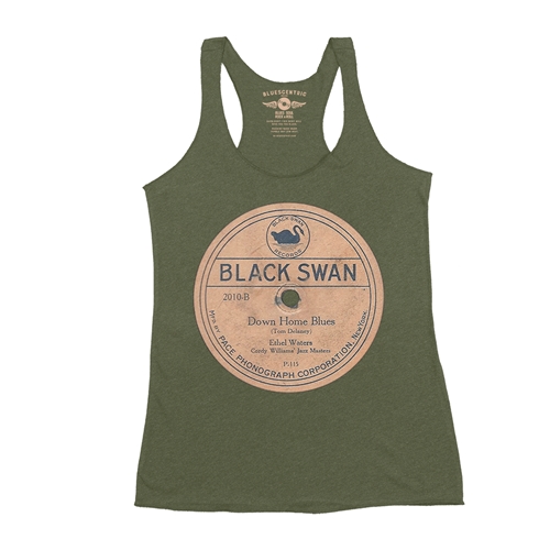 Black Swan Down Home Blues Vinyl Racerback Tank - Women