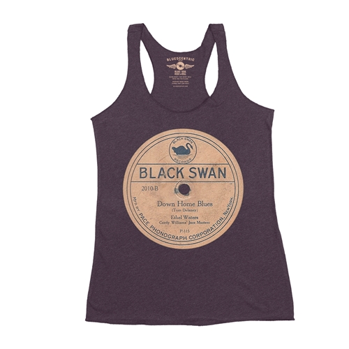Black Swan Down Home Blues Vinyl Racerback Tank - Women