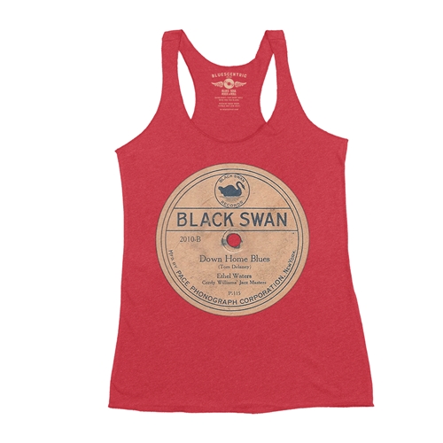 Black Swan Down Home Blues Vinyl Racerback Tank - Women