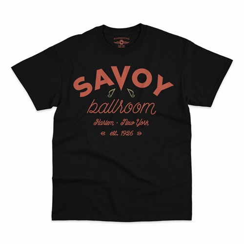 Arched Savoy Ballroom T-Shirt - Classic Heavy Cotton - classicblack