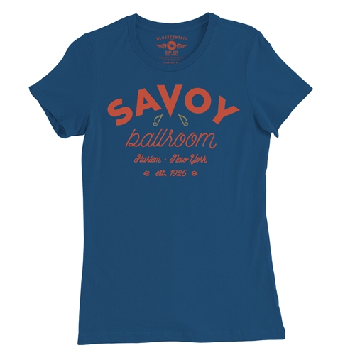 Arched Savoy Ballroom T-Shirt Ladies T Shirt - Relaxed Fit - ladiesblue