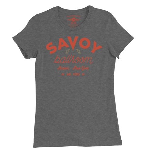 Arched Savoy Ballroom T-Shirt Ladies T Shirt - Relaxed Fit - ladiesdeepheather