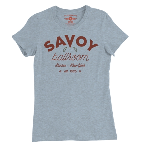 Arched Savoy Ballroom T-Shirt Ladies T Shirt - Relaxed Fit - ladiesheatherprismblue