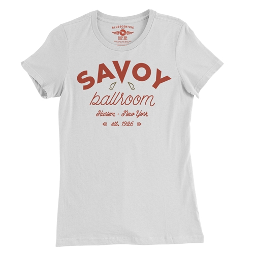 Arched Savoy Ballroom T-Shirt Ladies T Shirt - Relaxed Fit - ladieswhite