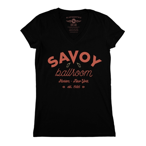 Arched Savoy Ballroom T-Shirt V-Neck T Shirt - Women
