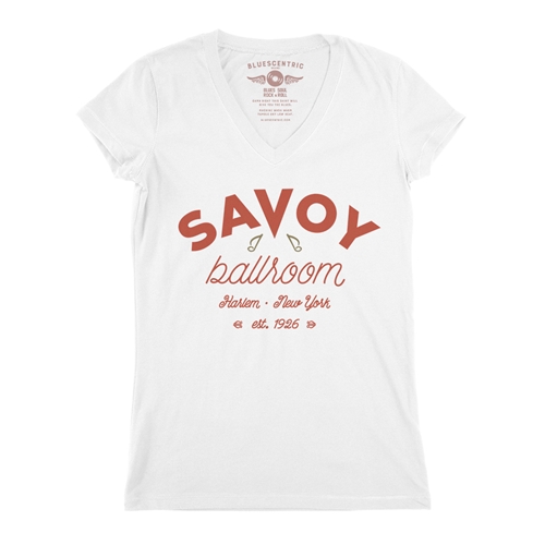Arched Savoy Ballroom T-Shirt V-Neck T Shirt - Women