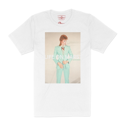 David Bowie Life on Mars? T-Shirt - Lightweight Vintage Style - vintagewhite