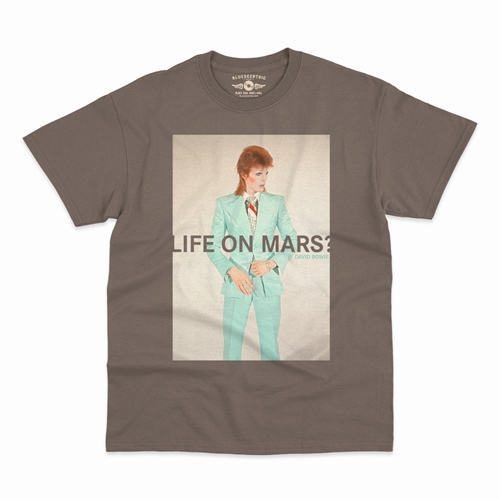 David Bowie Life on Mars? T-Shirt - Classic Heavy Cotton - classictaupe