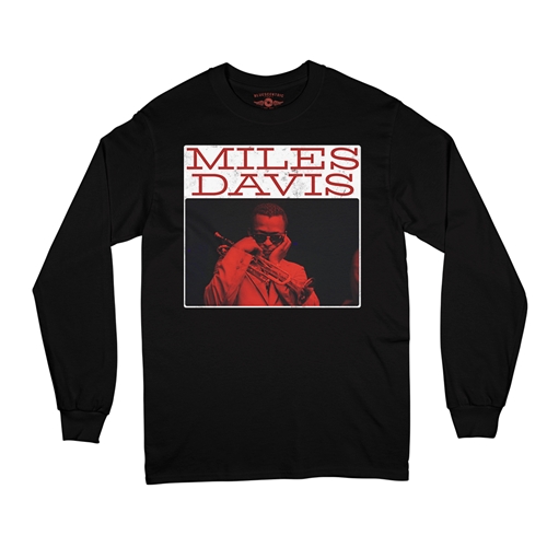 Graphic Miles Davis Long Sleeve T-Shirt - longsleeveblack