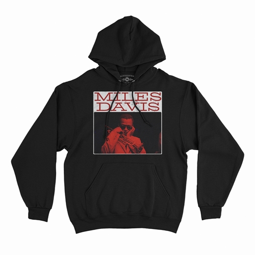 Graphic Miles Davis Pullover Jacket - hoodieblack
