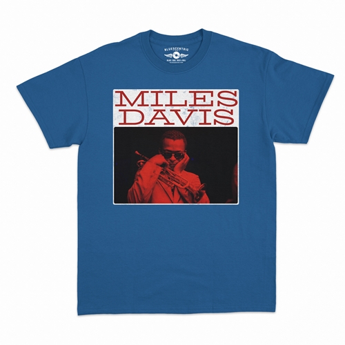 Graphic Miles Davis T-Shirt - Classic Heavy Cotton - classicroyalblue