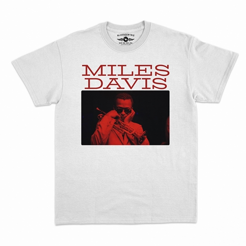 Graphic Miles Davis T-Shirt - Classic Heavy Cotton - classicwhite