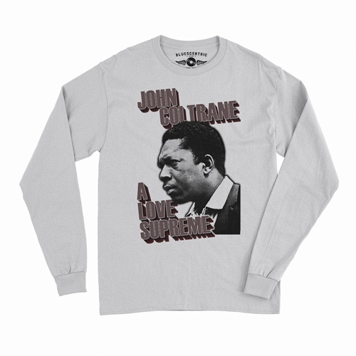 John Coltrane Love Supreme Long Sleeve T-Shirt - longsleevewhite
