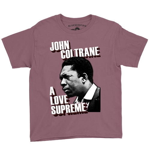 John Coltrane Love Supreme Youth T-Shirt - Lightweight Vintage Children & Toddlers - youthheathermaroon