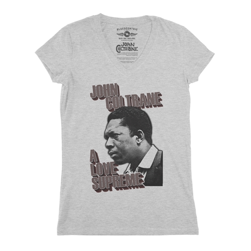 John Coltrane Love Supreme V-Neck T Shirt - Women
