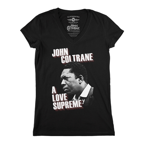 John Coltrane Love Supreme V-Neck T Shirt - Women