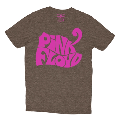 Pink Floyd Logo T-Shirt - Lightweight Vintage Style - vintageheatherbrown