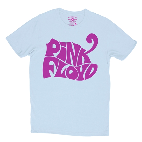 Pink Floyd Logo T-Shirt - Lightweight Vintage Style - vintagethrowbackblue