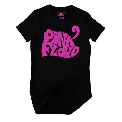 Pink Floyd Logo Ladies T Shirt - Relaxed Fit - ladiesblack