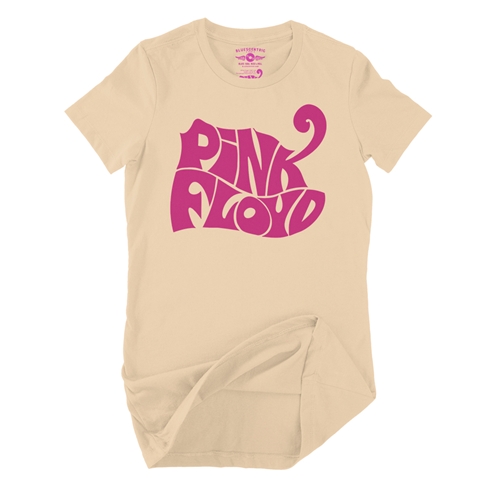 Pink Floyd Logo Ladies T Shirt - Relaxed Fit - ladiessanddune