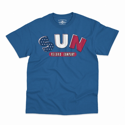 All American Sun Records Logo T-Shirt - Classic Heavy Cotton - classicroyalblue