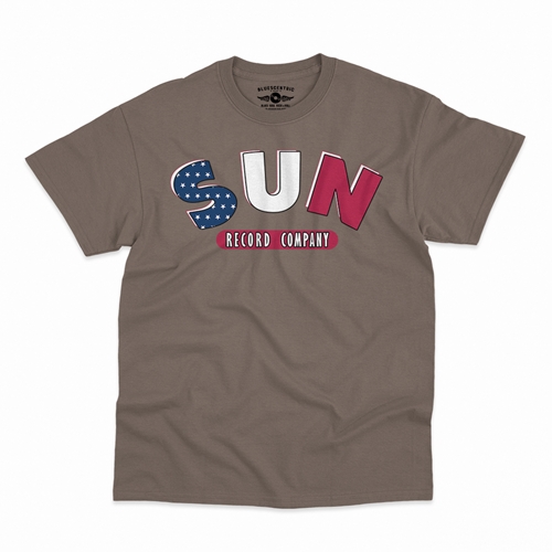 All American Sun Records Logo T-Shirt - Classic Heavy Cotton - classictaupe