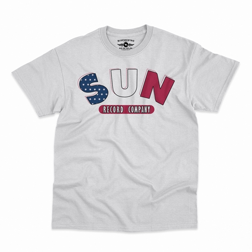 All American Sun Records Logo T-Shirt - Classic Heavy Cotton - classicwhite