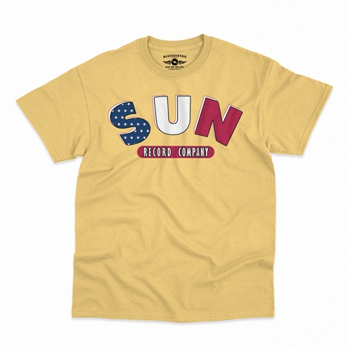 All American Sun Records Logo T-Shirt - Classic Heavy Cotton - classicyellow