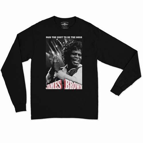 James Brown THE BOSS Long Sleeve T-Shirt - longsleeveblack