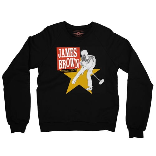 James Brown Star Time Crewneck Sweater - crewneckblack