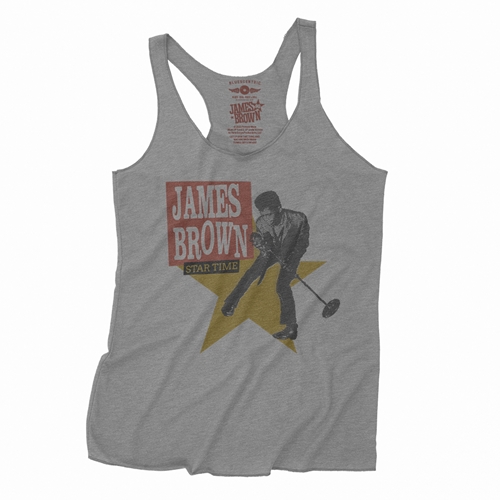 James Brown Star Time Racerback Tank - tankpremiumheather