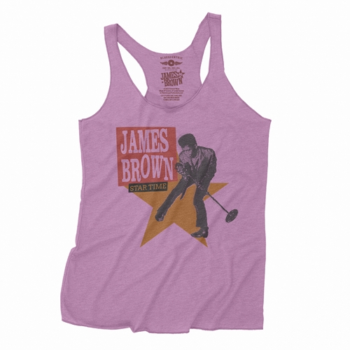 James Brown Star Time Racerback Tank - tankvintagelilac